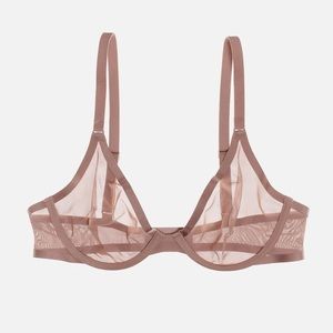 CUUP 38D Taupe The Plunge Bra